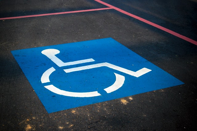 handicap parking space